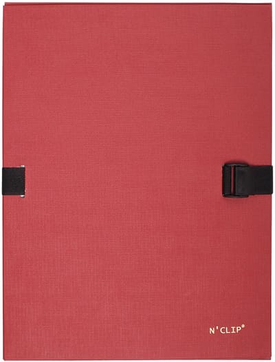 Exacompta N'CLIP® Map uitrekbare rug en klep - Rood - 21509E