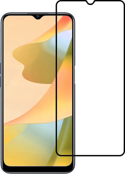 Screenprotector - Geschikt voor OPPO A16 - Full Cover - Gehard Glas - Beschermglas - Tempered Glass - Screen Protector