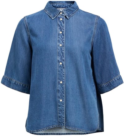 Object Spijkerblouse Korte mouwen
