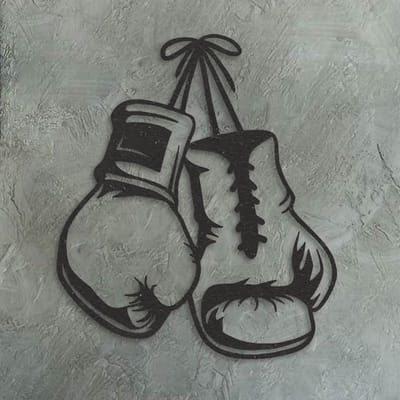 Wanddecoratie | Bokshandschoenen - XL (70x80cm)