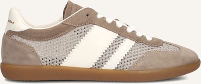 STEFANO LAURAN 1white1191 Sneakers - Suède - Dames - Taupe - Maat 37