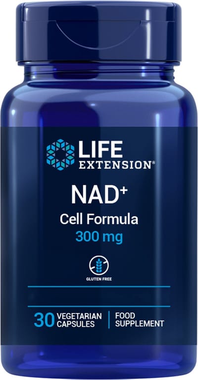 Life extension NAD+ Cell Formula | 30 vegan capsules | 300 mg per capsule