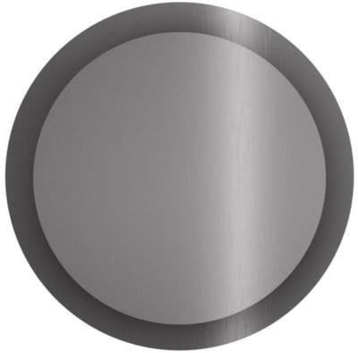 Hotbath &More VGR015 ventilatierooster rond met klemmen geborsteld gunmetal PVD