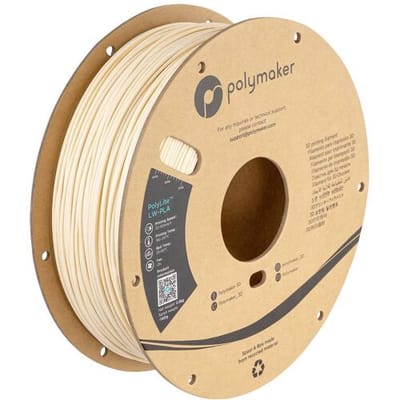 Polymaker PA08002 PA08002 Filament LW-PLA Mat, Lage dichtheid 1.75 mm 800 g Wit PolyLite™ 1 stuk(s)