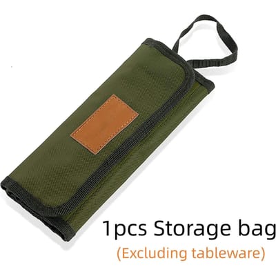 Outdoor Camping Bestek Opbergtas Draagbare Opvouwbare Pouch Tas Bestek Opberg Waterbestendige Hoes Voor Vorken Lepels Eetstokjes Zacht en Comfortabel gray