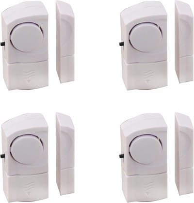 Set van 4 magnetische deur- en raamalarmen - wit