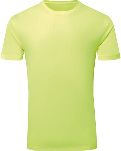 TriDri Men´s Textured Recycled T-Shirt TR503 - Lightning Yellow - S
