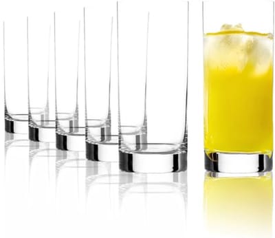 Elegante Drinkglazen Set voor Sap, Water en Cocktails - 6 Stuks Loodvrij Kristalglas
