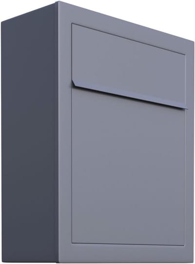 Design Wandbrievenbus Grijs Metallic - Moderne en Strakke Brievenbus voor Wandmontage