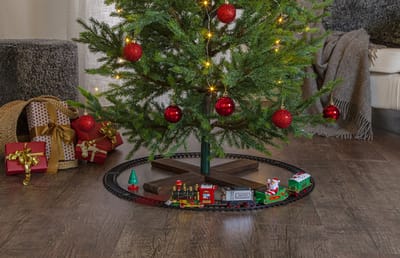 Kersttrein op batterijen voor onder de kerstboom