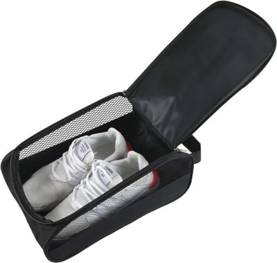 Golfschoenentas met Ventilatie voor Mannen en Vrouwen - Zwarte Draagtassen voor Sportschoenen en Reizen