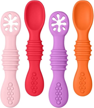 Training Lepels voor Baby's en Kinderen - Ideaal voor Tandjes krijgen en Eten Leren (Kleur 2)