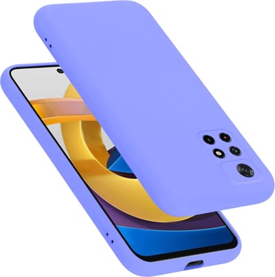 Cadorabo Hoesje geschikt voor Xiaomi POCO M4 PRO 5G in LIQUID LICHT PAARS - Beschermhoes gemaakt van flexibel TPU silicone Case Cover