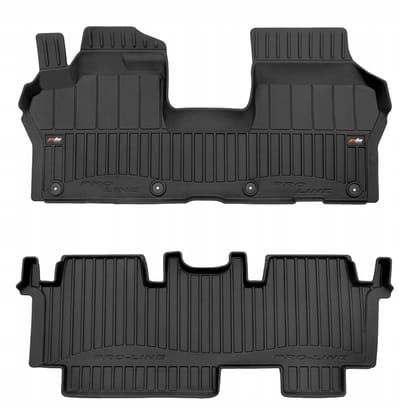Frogum 3D Rubberen Vloermatten Set – Geschikt voor VOLKSWAGEN ID. Buzz vanaf 2022 – 2-delig (Inclusief grote mat voorzijde) – TPE Premium Kwaliteit – Extra Hoge Rand 6 cm – Geurloos – Zwart