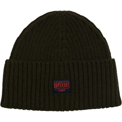 Ribbed Knit Beanie Heavy Duty Style Wo - Green Hats