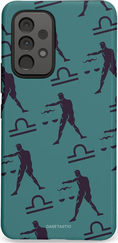 Casetastic Hoesje Geschikt voor Samsung A53 - Stijlvolle Beschermende Duo-layer Case - Zodiak weegschaal