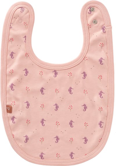 Fresk Slabbetje Meisjes - Kraamcadeau – Spuugdoekje – Kwijldoekje - Roze - Seahorse