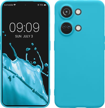 kwmobile telefoonhoesje geschikt voor OnePlus Nord 3 5G - Hoesje voor smartphone - Precisie camera uitsnede - In ijsblauw