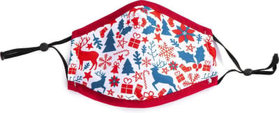 Mondmasker Katoen – Kerstprint – Rood Wasbaar
