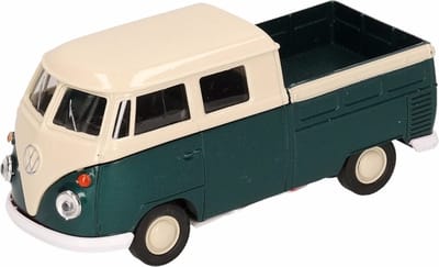 Welly Speelgoed Volkswagen modelauto - T1 pick up - groen - schaal 1:36 - schaalmodel