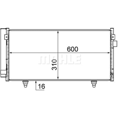 Condensator, airconditioner MAHLE AC 718 000S