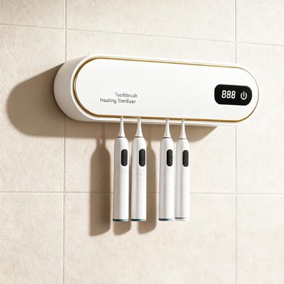 Dailygoods - UV Sanitizer Tandenborstelhouder met Timerfunctie - Wandmontage
