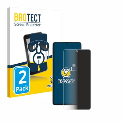 BROTECT - privacy screenprotector voor Xiaomi Poco F6 - Folie Beschermfolie Blauwlichtfilter 2 Stuks