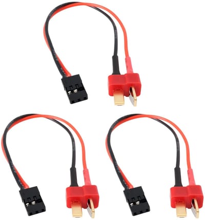Dailygoods - T-Plug naar JR Futaba Adapter Kabel - 15 cm - 3 Stuks - 20AWG - Compatibel met Buggy's - Ideaal voor RC voertuigen