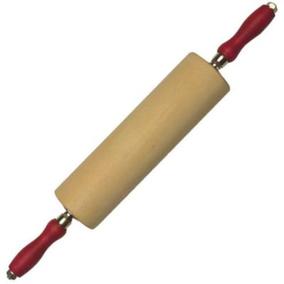 Professionele deegroller met kogellagers - Robuust beukenhout, Ø 8 cm, 30 cm werkbreedte voor professioneel bakken