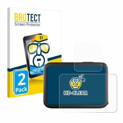 BROTECT - Screenprotector voor GoPro Hero 12 Black - Folie Beschermfolie transparant 2 Stuks