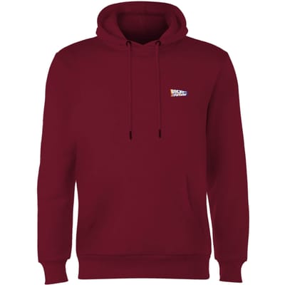 Back To The Future Hoodie - Burgundy - S