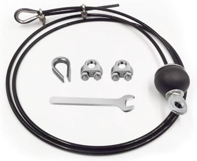 Fitness Katrol Kabel - Home Gym Oefenkabel - Krachttraining Thuis - Duurzame Kunststof Coating - 6mm Dikte - Zwart