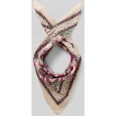 Bandana van mix van katoen en zijde in all-over look