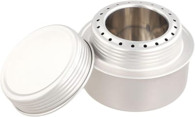 Kampeer Kooktoestel - Outdoor Brander - Koken op Reis - Superlicht Aluminium - Compact Formaat - Zilver
