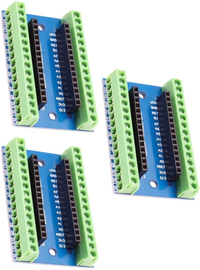ONF3 - Nano IO V3 Terminal Adapter - Eenvoudige Circuituitbreiding - 3 Stuks - Geschikt Voor Diverse Projecten - Betrouwbare Verbinding - Handig...