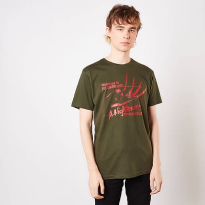 A Nightmare On Elm Street Welcome To My Nightmare Men's T-Shirt - Groen - S
