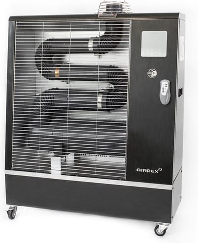 AIRREX AH-300i-Diesel-infraroodkachel - heater - kachelventilator - met bluetooth - Airrex AH-300i diesel infrarood bioheater tot 1500m3 voor werkplaats, garages, industriële hallen, grote schuren.
