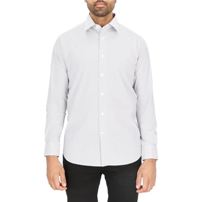 Scotch & Soda Dress Shirt White/green Taglia: 38 | Camicie Business Outlet | Uomo | Bianco