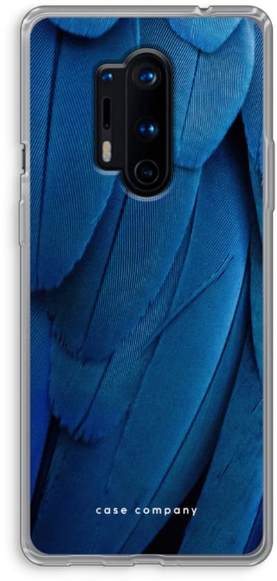 Case Company® - Hoesje geschikt voor OnePlus 8 Pro hoesje - Pauw - Soft Cover Telefoonhoesje - Bescherming aan alle Kanten en Schermrand