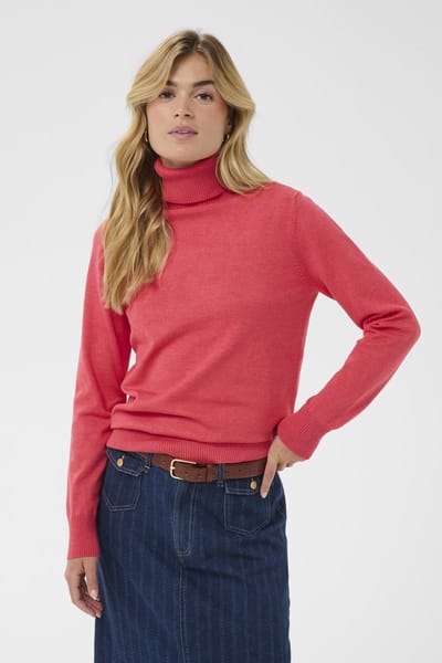 Saint Tropez J2046, MilaSZ Rollneck Pullover Dames Trui - Honeysuckle Melange