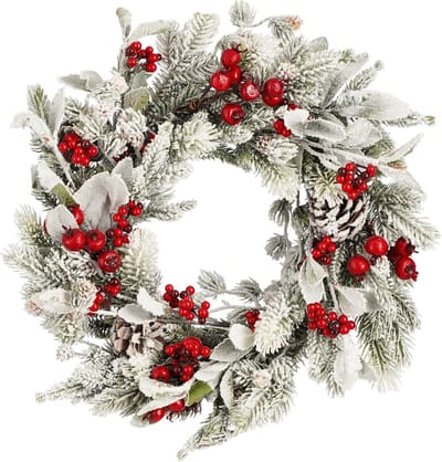 Belfort wreath green - h11xd40cm