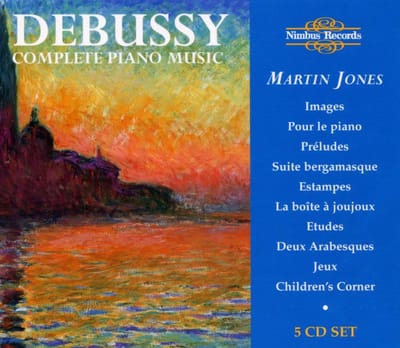 Martin Jones - Debussy: Complete Piano Music (5 CD)