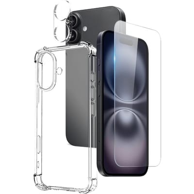 Northjo Apple iPhone 16 Shockproof All-in-One Protection Transparant