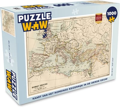 Puzzel Geschiedenis - Rome - Landkaart - Legpuzzel - Puzzel 1000 stukjes volwassenen