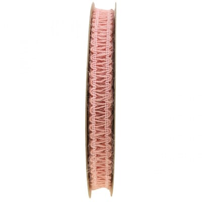 Decoratief lint antiek roze, kanten lint, bloemenbenodigdheden, bruilo