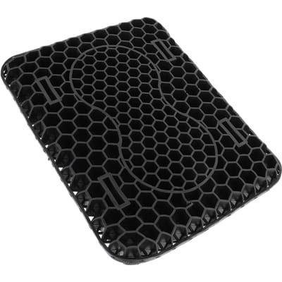 Motorfiets Gel Zitkussen Comfortabel Ademend Schokabsorptie Scooter Zitkussen voor Lange Ritten black