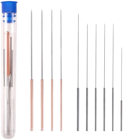 Dailygoods- Nozzle Reinigingsset 20 Stuks - Roestvrij Stalen Reinigingsnaalden - 10 Verschillende Maten - Geschikt voor 3D-Printers - Compleet voor Verstopping - 3D-printer Onderhoudsset