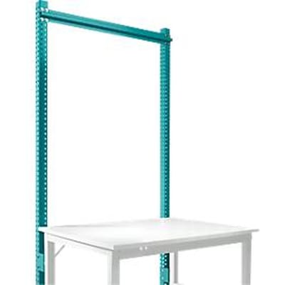 Opbouwframe, Basistafel STANDAARD werktafel-/werkbanksysteem UNIVERSAL/PROFI, 1250 mm, waterblauw