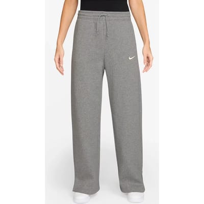 Nike sportswear phoenix fleece broek in de kleur grijs.