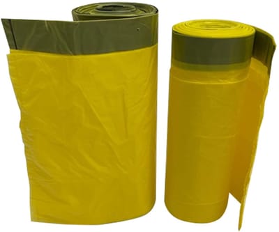 Afvalzakken - Vuilniszakken - Afval Sorteren - Trekbandsluiting - 70 liter - Geel